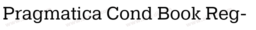 Pragmatica Cond Book Reg字体转换 Pragmatica Cond Book Reg字体转换